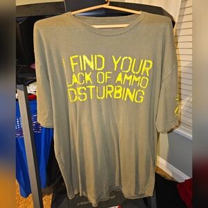 Men's Grunt Style "I Find Your Lack Of Ammo DISTURBING" T-Shirt - GRN - Size XXL